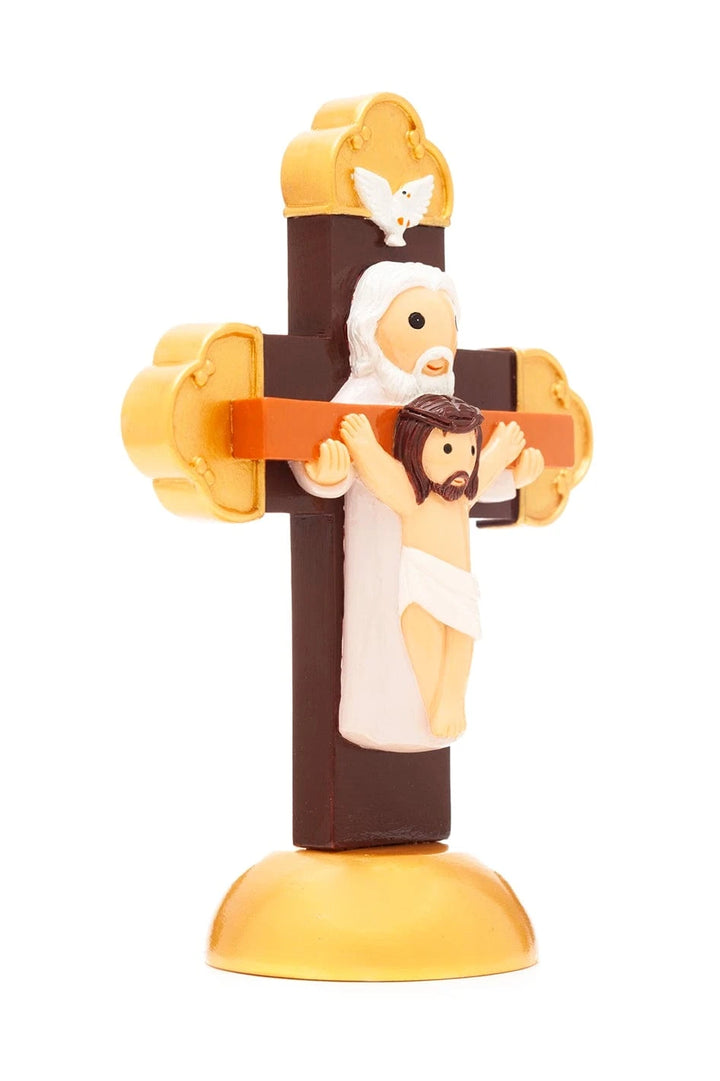 Little Drops of Water Jesus Holy Trinity Cross Collectors Edition Figurine – Trinitarian Faith Gift |