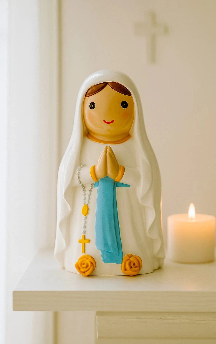 Little Drops of Water® Mary Lady Of Lourdes Collectors Edition Figurine – Healing Marian Gift |