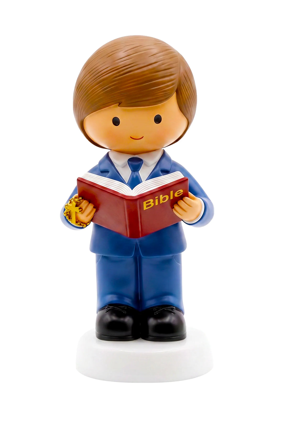 Little Drops of Water Miniature Saint Statue A Light For My Path — Boy Miniature Saint Statue