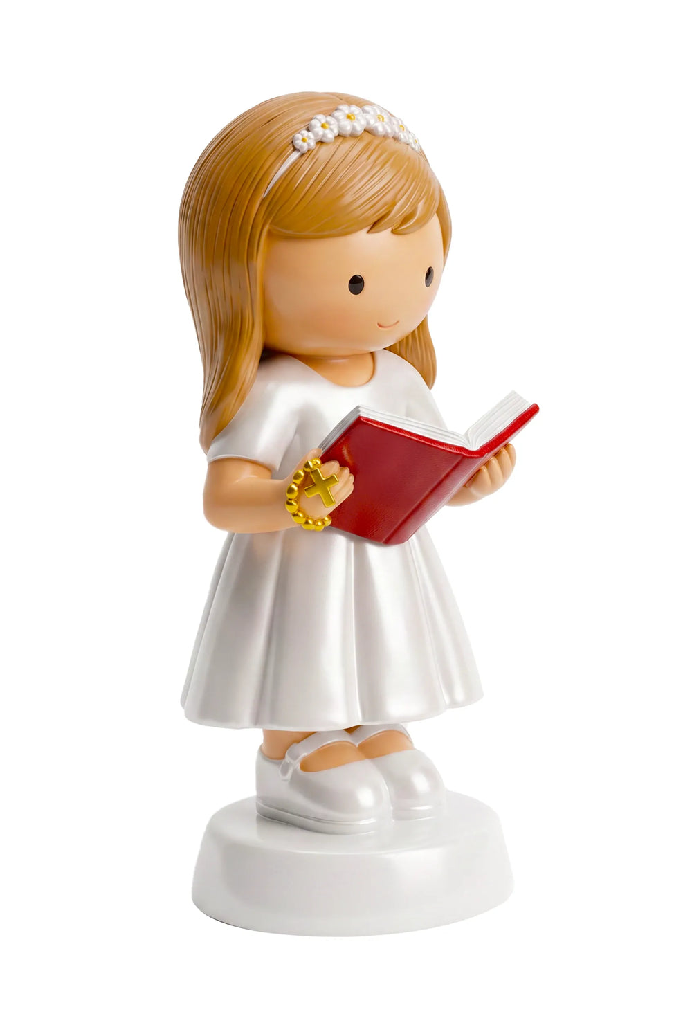 Little Drops of Water Miniature Saint Statue A Light For My Path — Girl Miniature Saint Statue