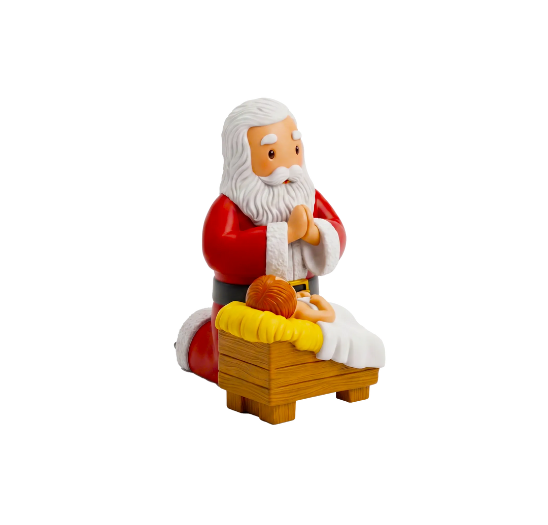 Little Drops of Water Miniature Saint Statue Come, Let Us Adore Him Miniature Saint Statue