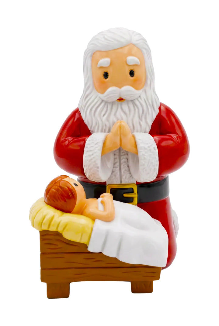 Little Drops of Water Miniature Saint Statue Come, Let Us Adore Him Miniature Saint Statue