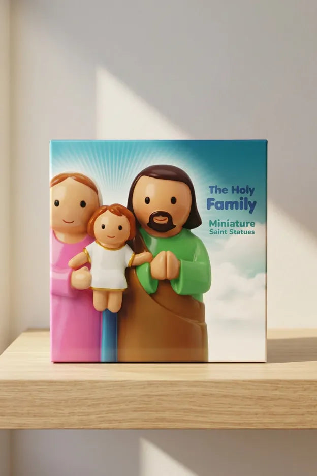 Little Drops of Water Miniature Saint Statue Holy Family Miniature Saint Statue