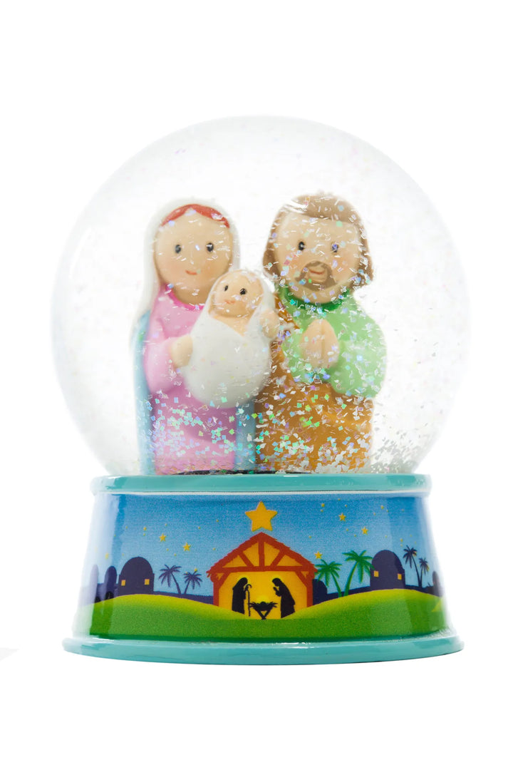 Little Drops of Water Miniature Saint Statue Holy Family Waterglobe