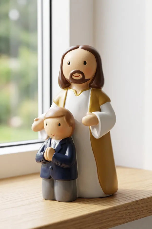 Little Drops of Water Miniature Saint Statue In Jesus&
