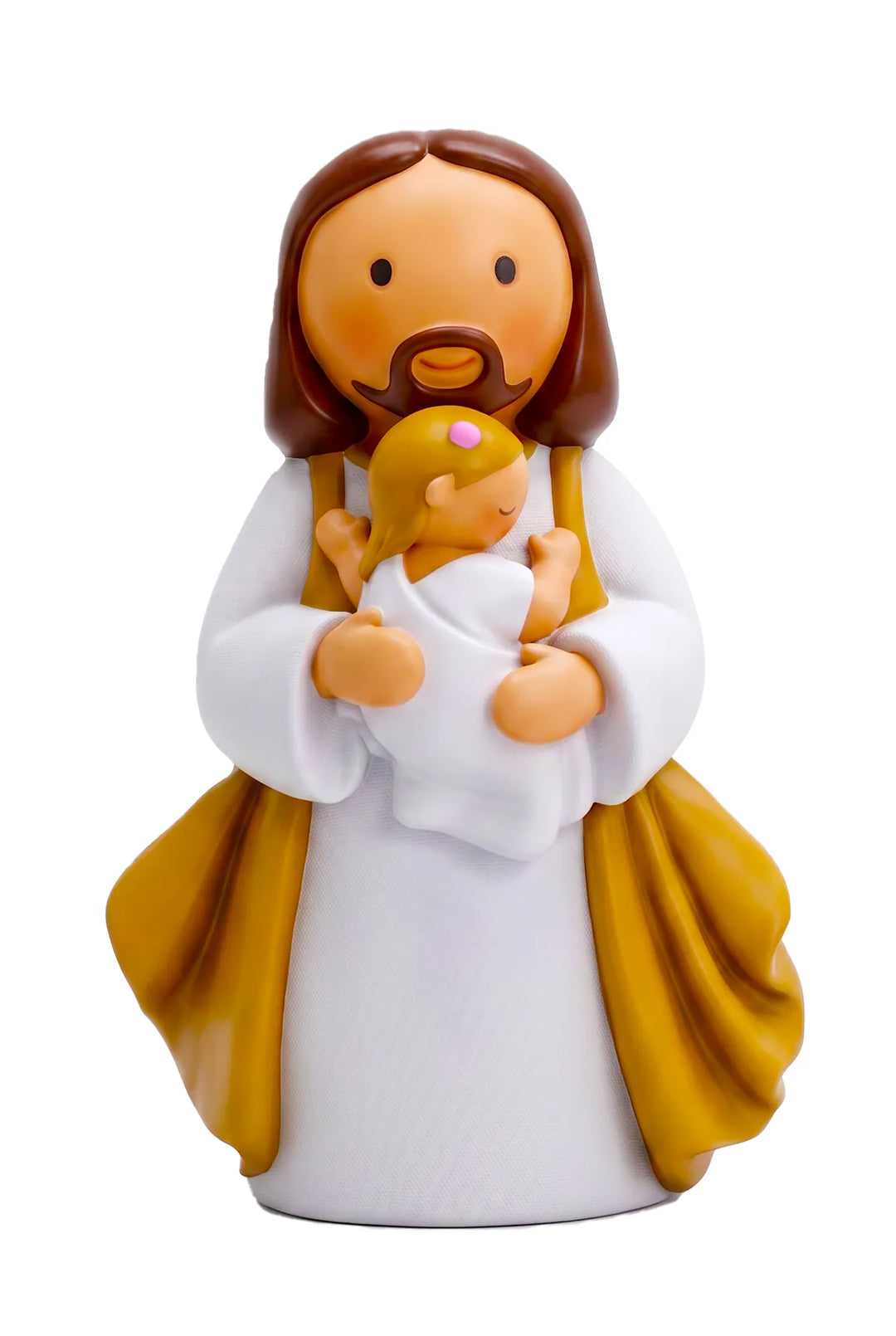 Little Drops of Water Miniature Saint Statue In Jesus' Arms Baby —  Boy Miniature Saint Statue