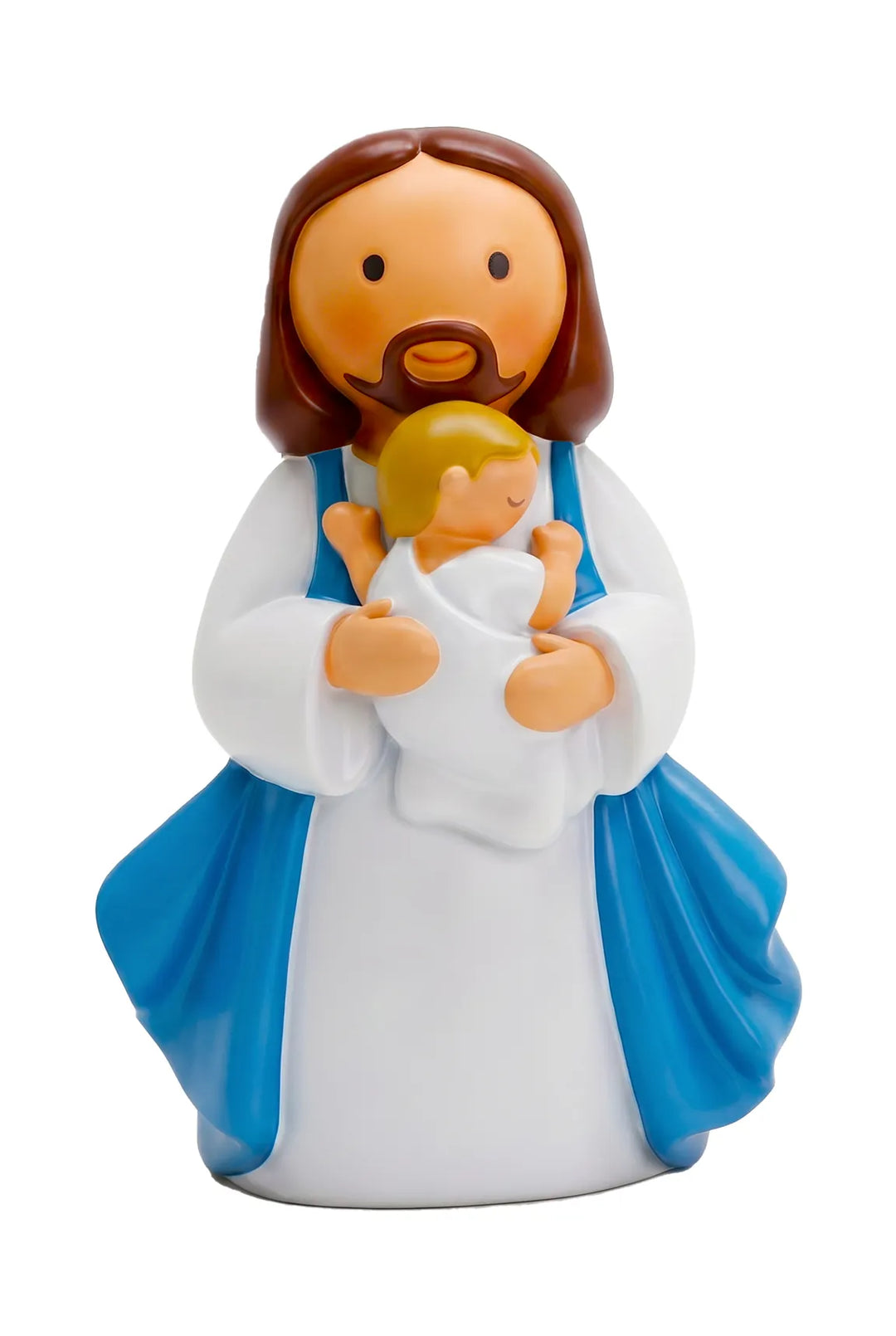 Little Drops of Water Miniature Saint Statue In Jesus' Arms Baby —  Girl Miniature Saint Statue