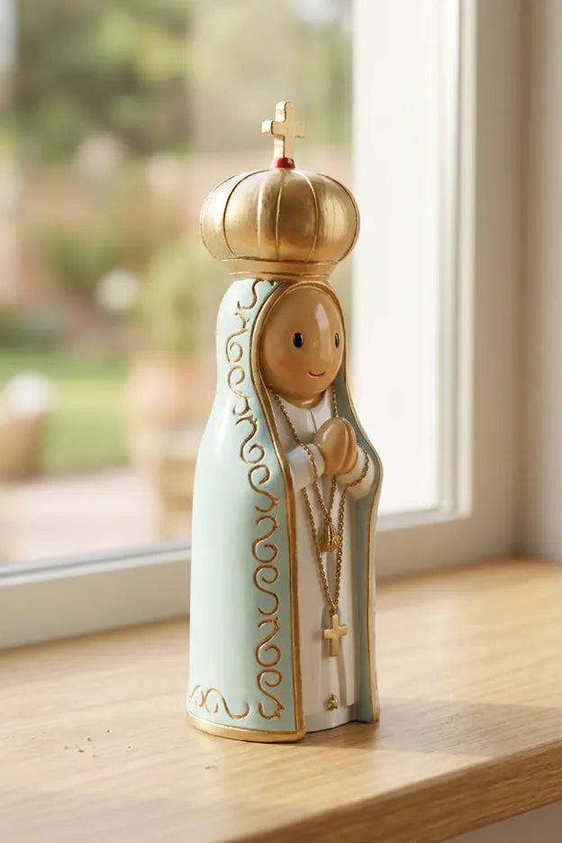 Little Drops of Water Miniature Saint Statue Our Lady of Fatima Catholic Miniature Saint Statue