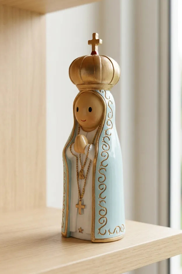 Little Drops of Water Miniature Saint Statue Our Lady of Fatima Catholic Miniature Saint Statue