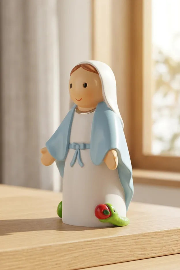 Little Drops of Water Miniature Saint Statue Our Lady of Grace Miniature Saint Statue