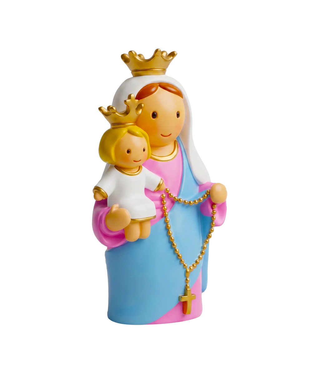 Little Drops of Water Miniature Saint Statue Our Lady of the Rosary Miniature Saint Statue