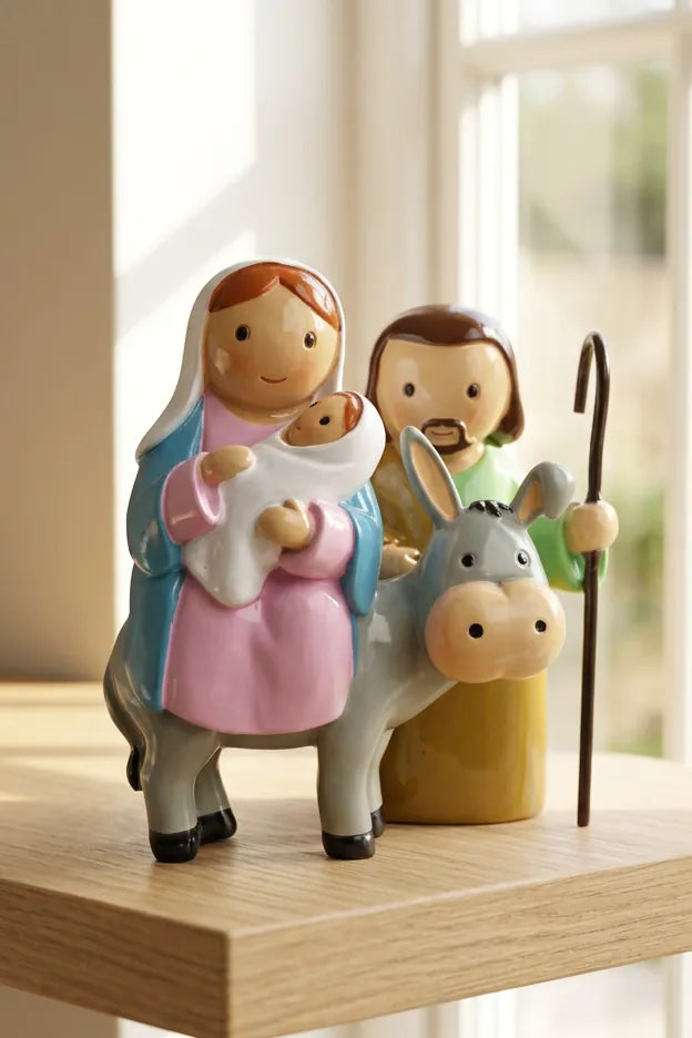 Little Drops of Water Miniature Saint Statue The Flight to Egypt Miniature Saint Statue
