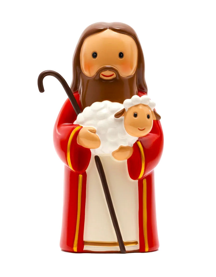 Little Drops of Water Miniature Saint Statue The Good Shepherd Miniature Saint Statue