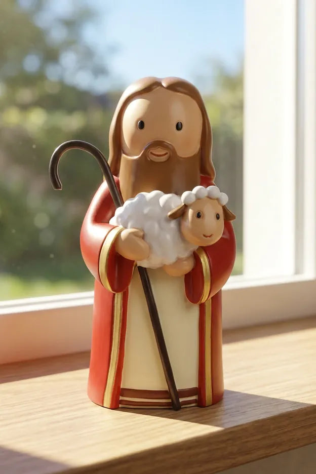 Little Drops of Water Miniature Saint Statue The Good Shepherd Miniature Saint Statue