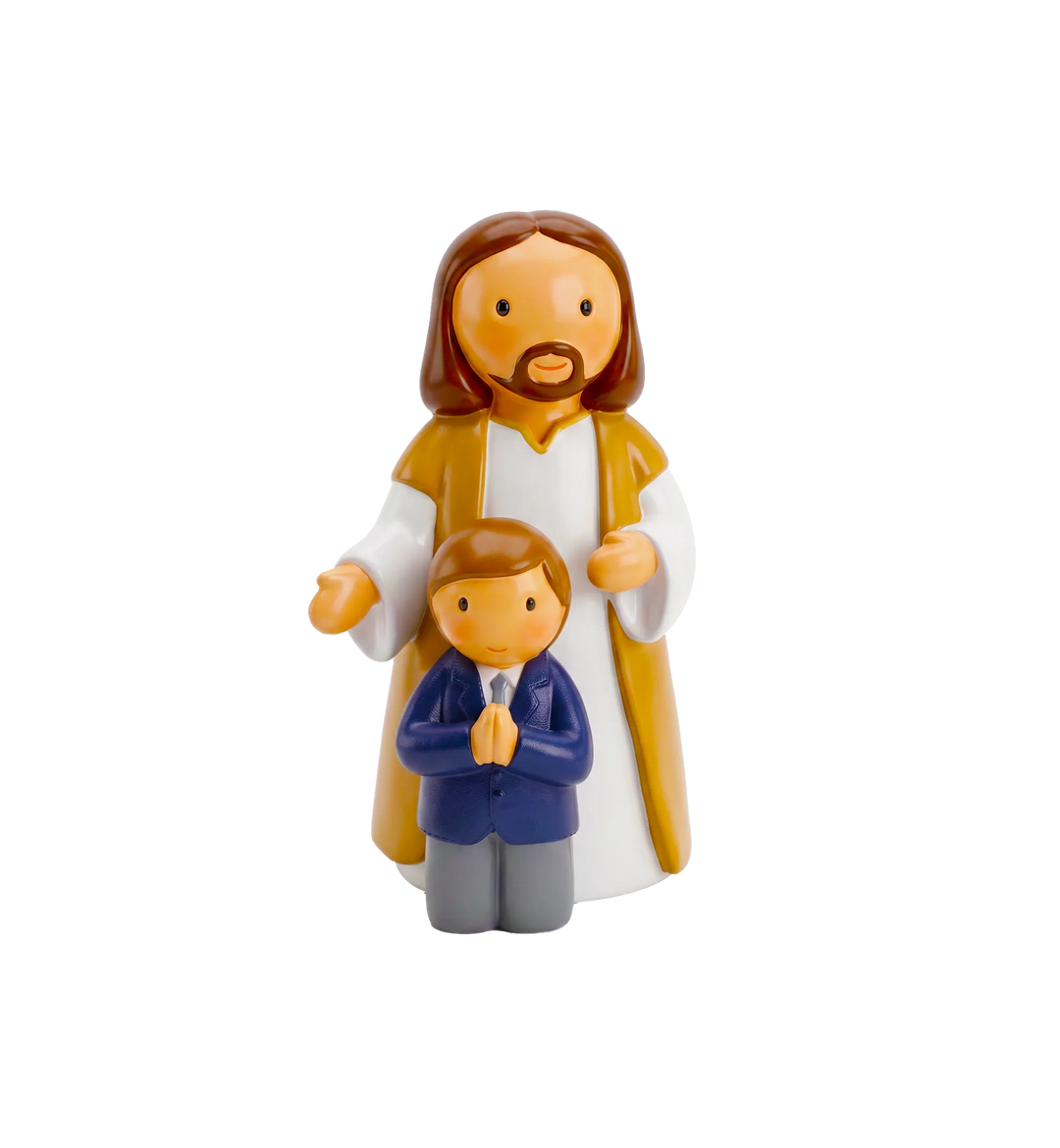 Little Drops of Water Miniature Saint Statue Walking With Jesus —  Boy Miniature Saint Statue