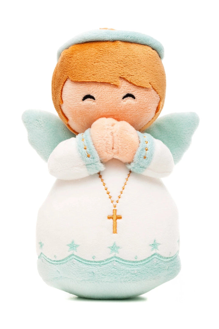 Guardian Angel Boy Catholic Plush Doll Divine Protection Main - Little Drops of Water