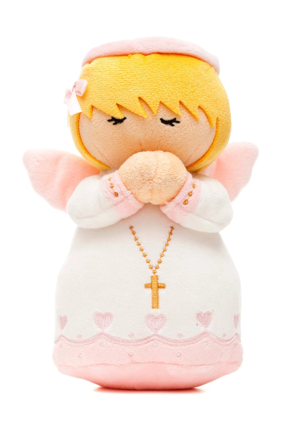 Guardian Angel Girl Catholic Plush Doll Divine Protection Main - Little Drops of Water