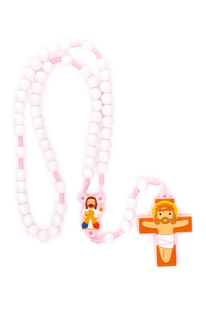 Little Drops of Water Rosaries Divine Mercy Pink | First Communion & Baptism Gift