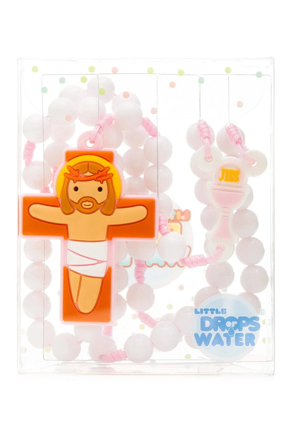 Little Drops of Water Rosaries First Communion Pink | First Communion & Baptism Gift
