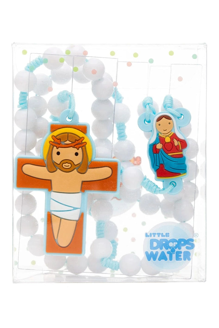 Little Drops of Water Rosaries Immaculate Heart Blue | First Communion &amp; Baptism Gift