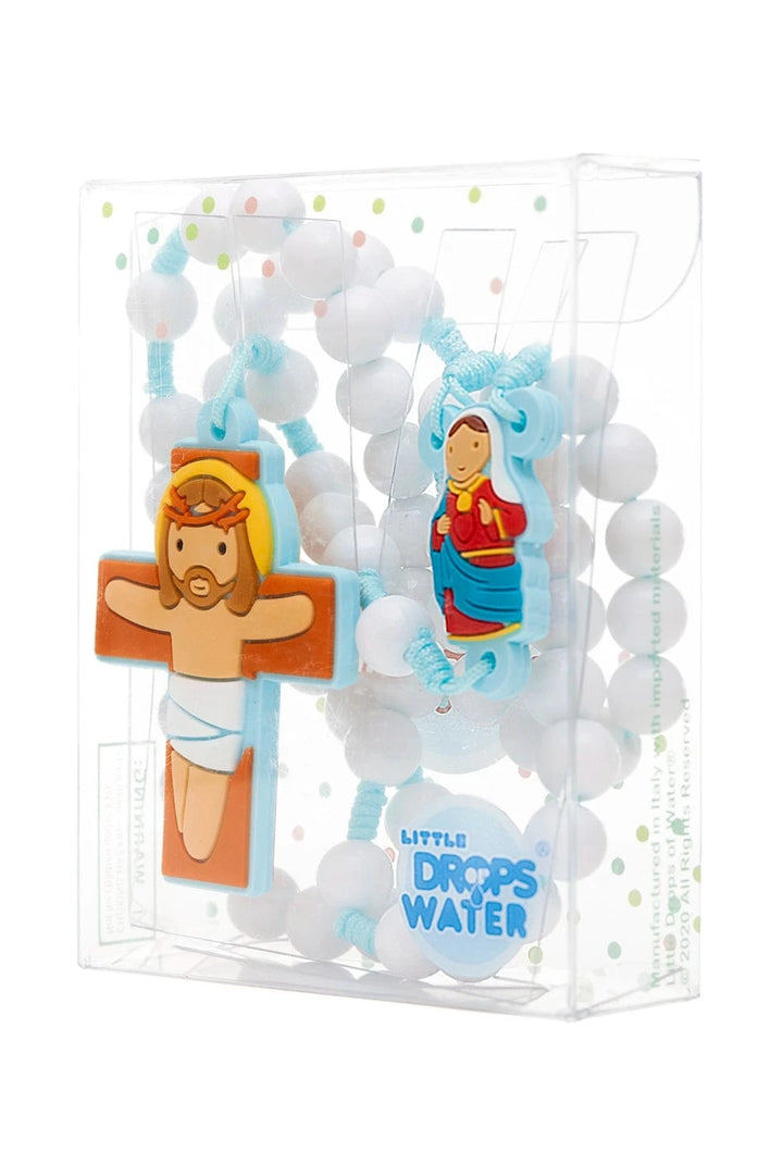 Little Drops of Water Rosaries Immaculate Heart Blue | First Communion &amp; Baptism Gift