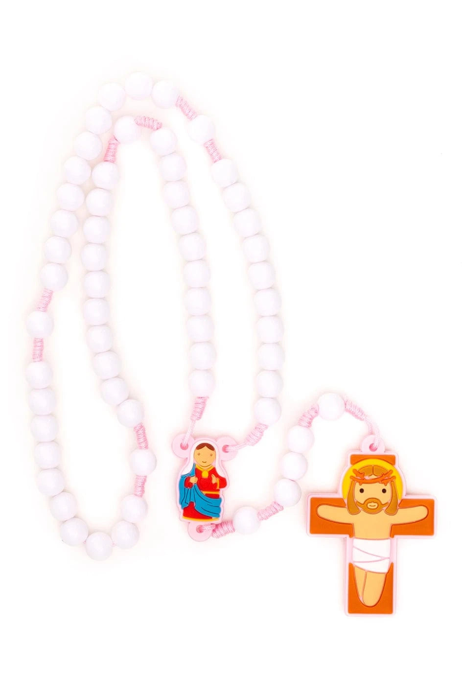 Little Drops of Water Rosaries Immaculate Heart Pink | First Communion &amp; Baptism Gift