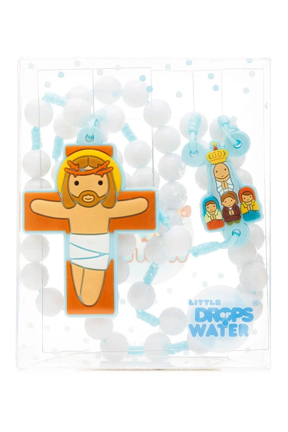 Little Drops of Water Rosaries Lady Of Fatima Apparition Blue | First Communion & Baptism Gift