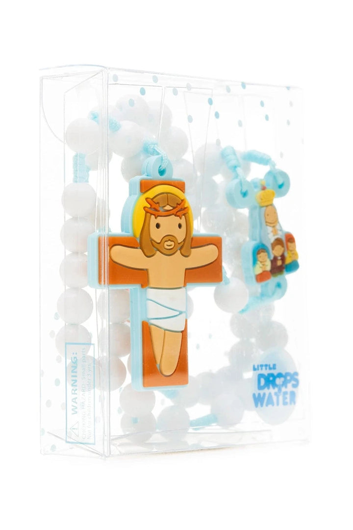 Little Drops of Water Rosaries Lady Of Fatima Apparition Blue | First Communion & Baptism Gift