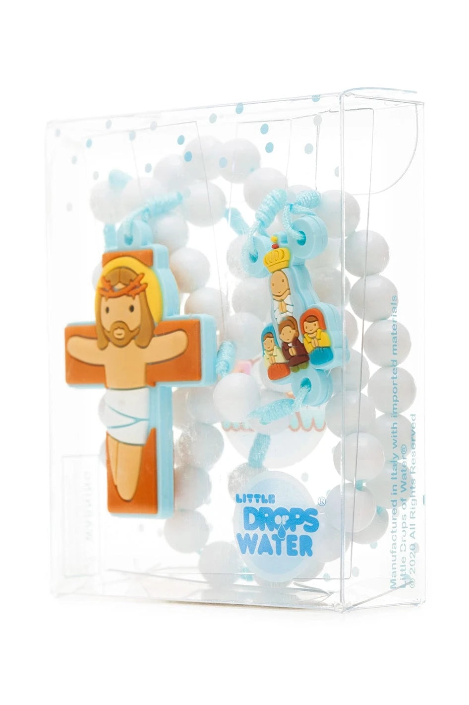 Little Drops of Water Rosaries Lady Of Fatima Apparition Blue | First Communion & Baptism Gift