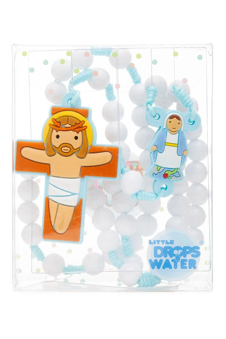 Little Drops of Water Rosaries Lady Of Grace Blue | First Communion &amp; Baptism Gift