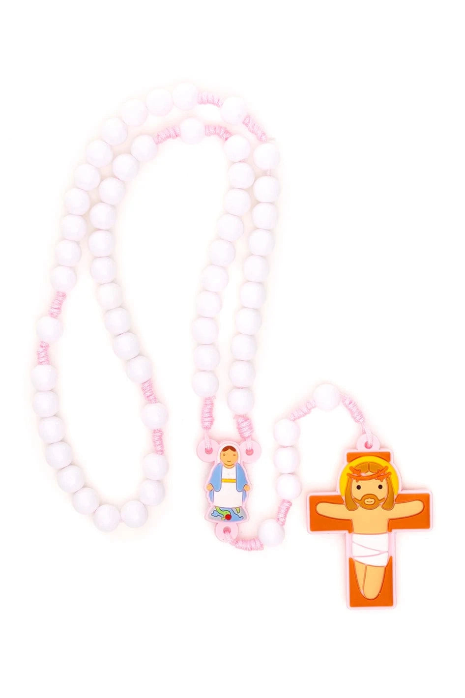Little Drops of Water Rosaries Lady Of Grace Pink | First Communion &amp; Baptism Gift