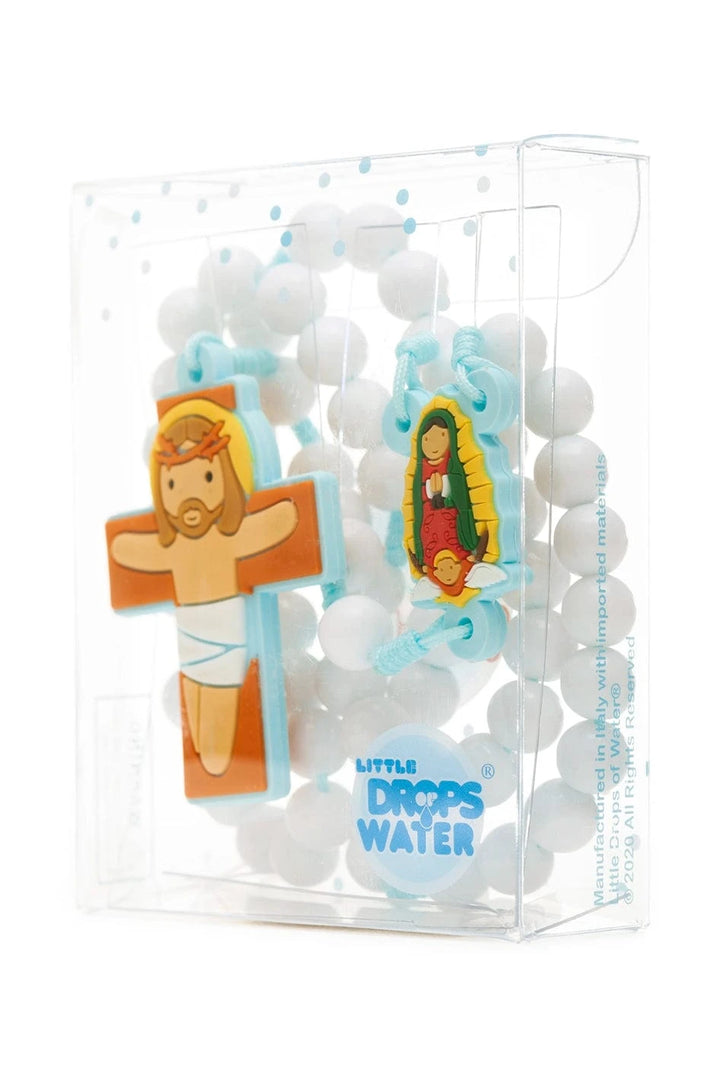 Little Drops of Water Rosaries Lady Of Guadalupe Blue | First Communion &amp; Baptism Gift