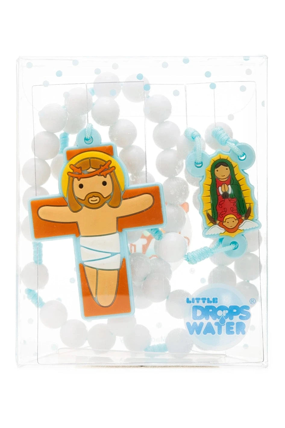 Little Drops of Water Rosaries Lady Of Guadalupe Blue | First Communion &amp; Baptism Gift