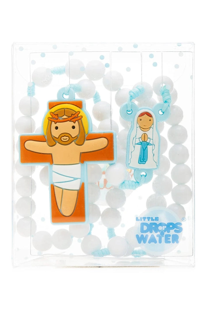 Little Drops of Water® Rosaries Lady Of Lourdes Blue | First Communion & Baptism Gift