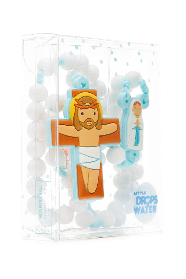 Little Drops of Water® Rosaries Lady Of Lourdes Blue | First Communion & Baptism Gift