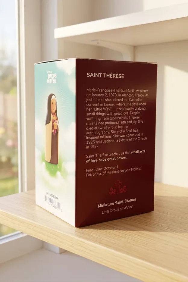 Little Drops of Water Saint Therese of Lisieux Miniature Statue