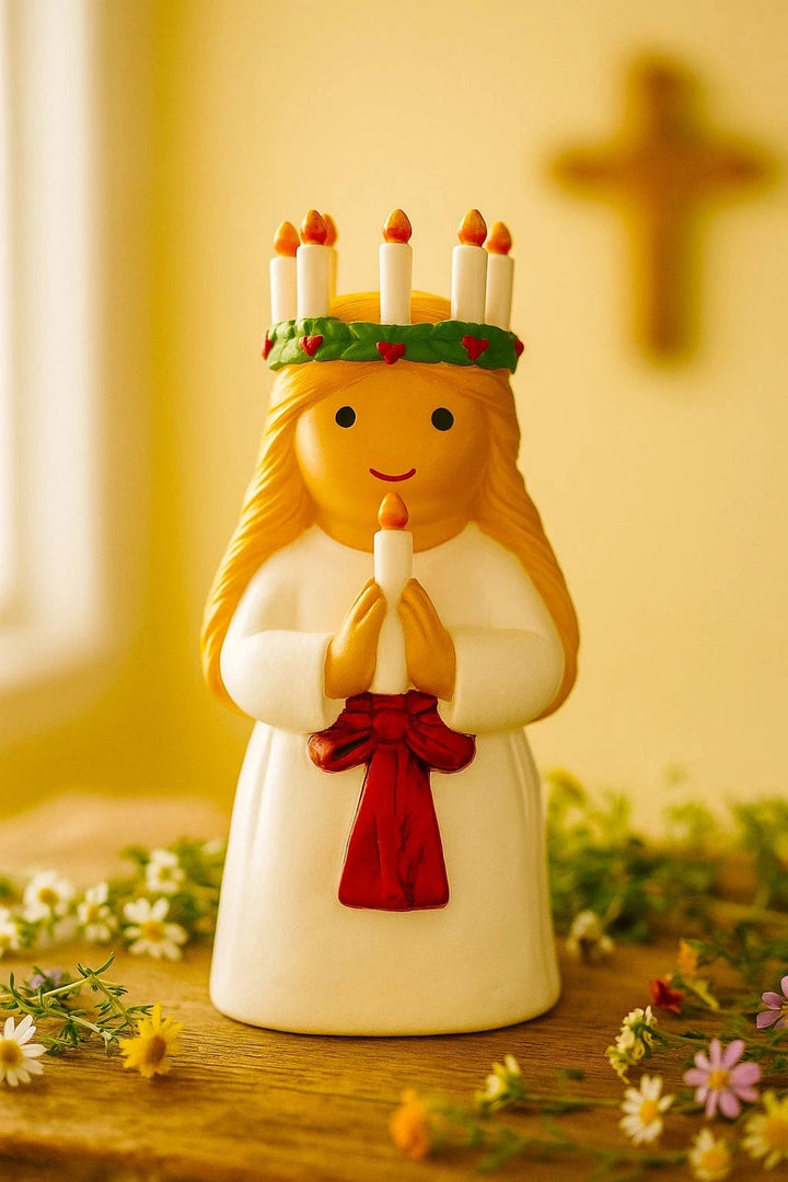 Little Drops of Water® Saints Saint Lucy Collectors Edition Figurine – Lighter Martyr Gift |