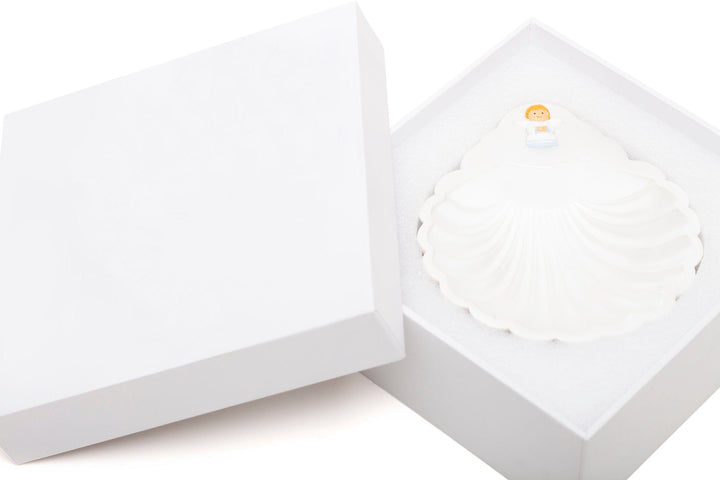 Little Drops of Water® Baptism Shell Baby Boy Angel Collectors Edition