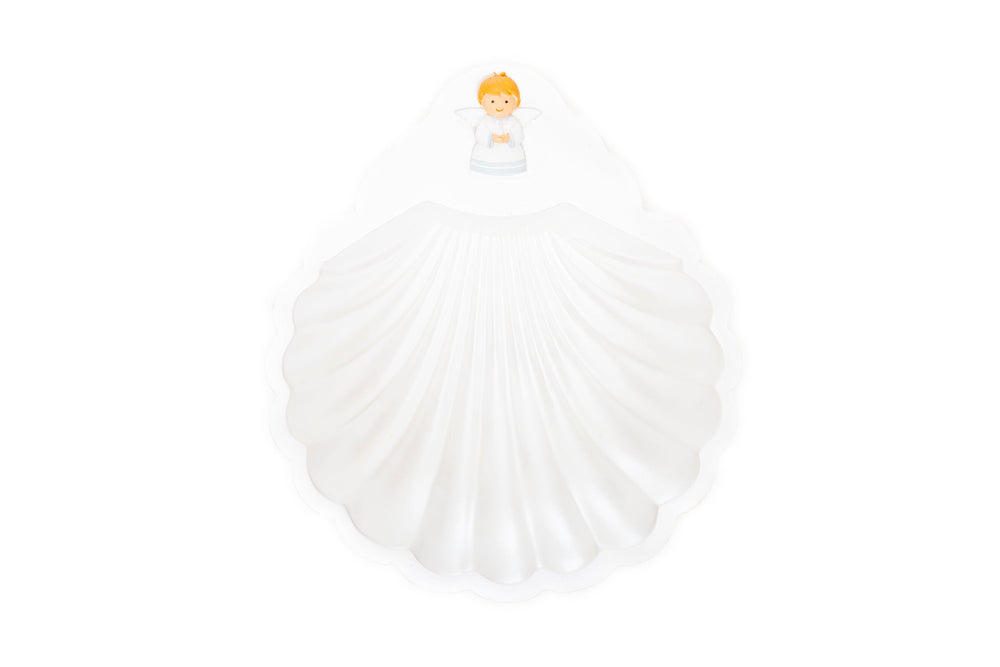 Little Drops of Water® Baptism Shell Baby Boy Angel Collectors Edition