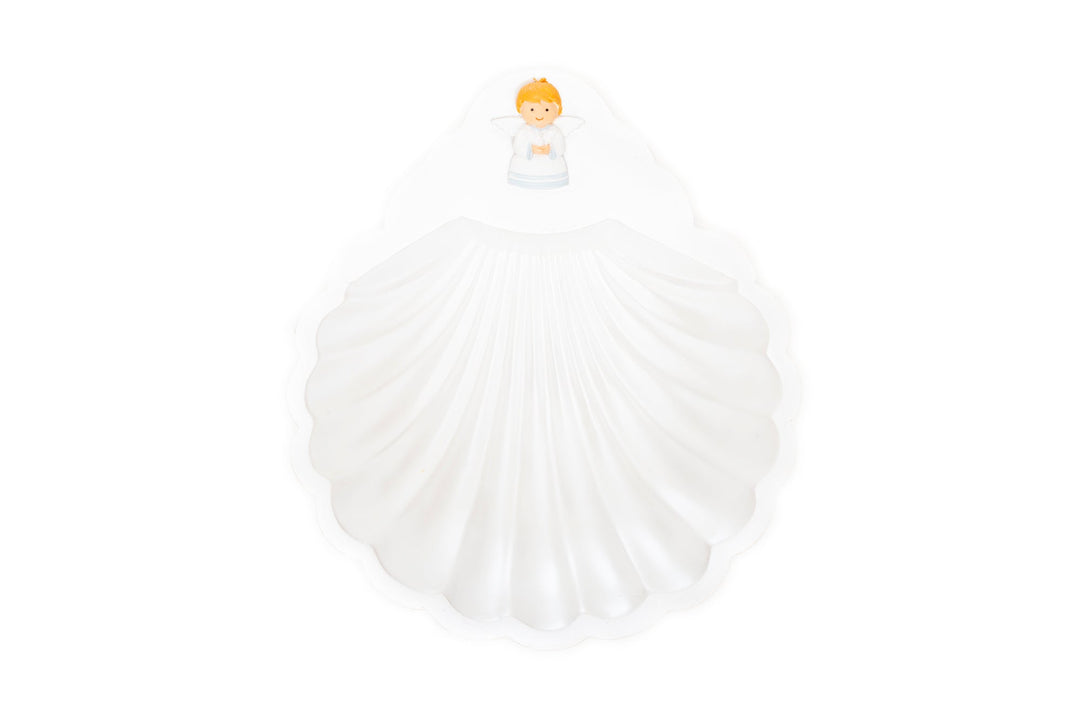 Little Drops of Water® Baptism Shell Baby Boy Angel Collectors Edition