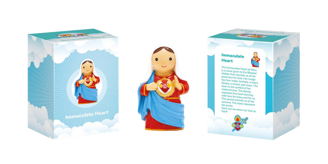 Little Drops of Water® Mary Immaculate Heart Mary Collectors Edition Figurine – Marian Devotion Gift |