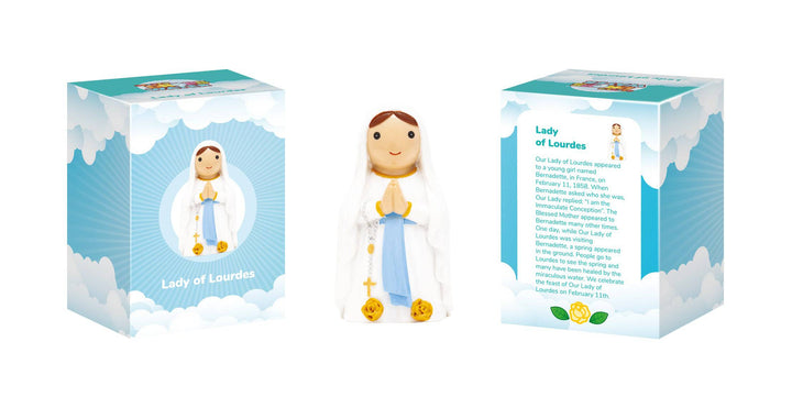 Little Drops of Water® Mary Lady Of Lourdes Collectors Edition Figurine – Healing Marian Gift |