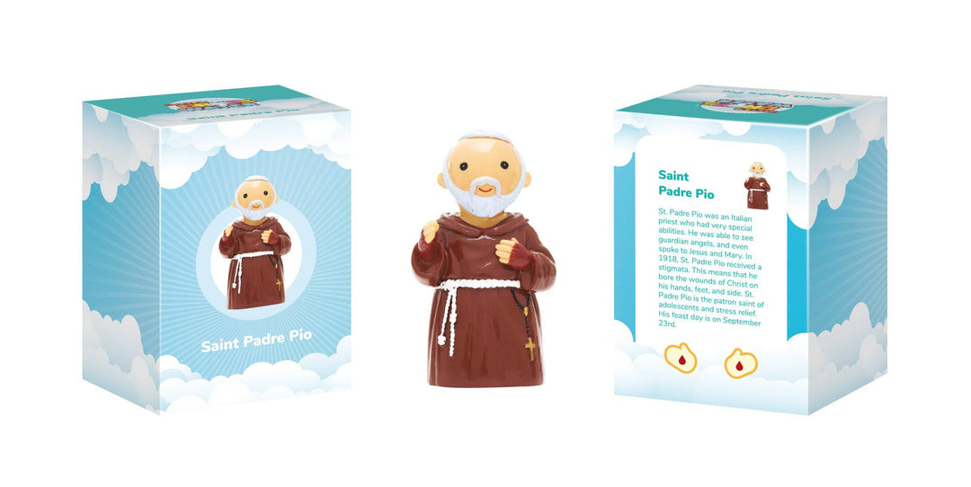 Little Drops of Water® Saints Padre Pio Collectors Edition Figurine – Miracle Priest Devotional Gift |