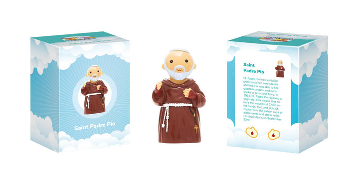 Little Drops of Water® Saints Padre Pio Collectors Edition Figurine – Miracle Priest Devotional Gift |